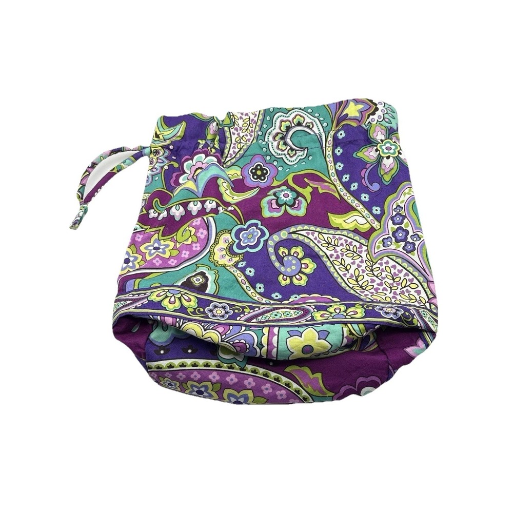 Vera Bradley Ditty Bag Heather Travel Cosmetic Make-Up Draw String
